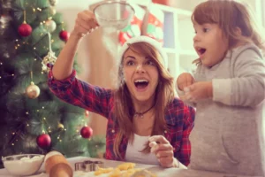 making cookies with mommy